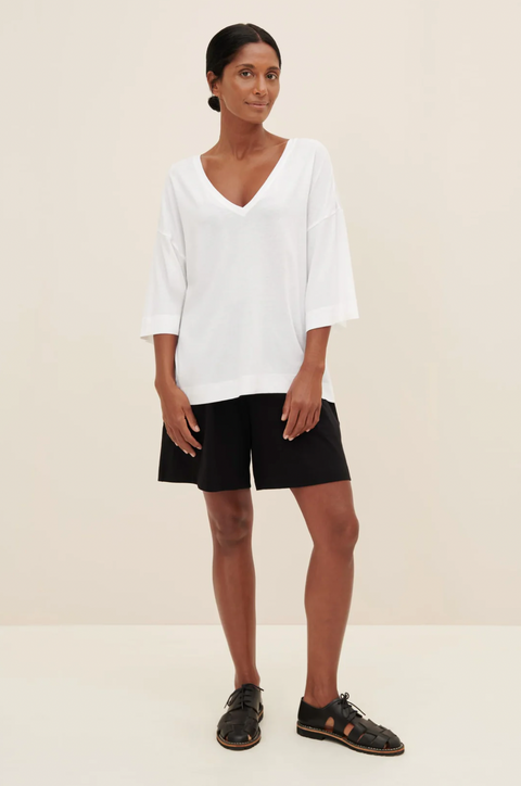 Kowtow Oversized V Neck Top