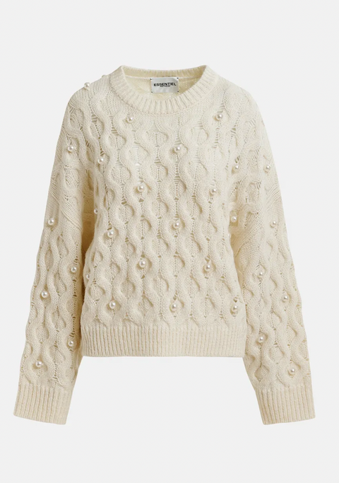 Essentiel Pearl Cable Knit Sweater