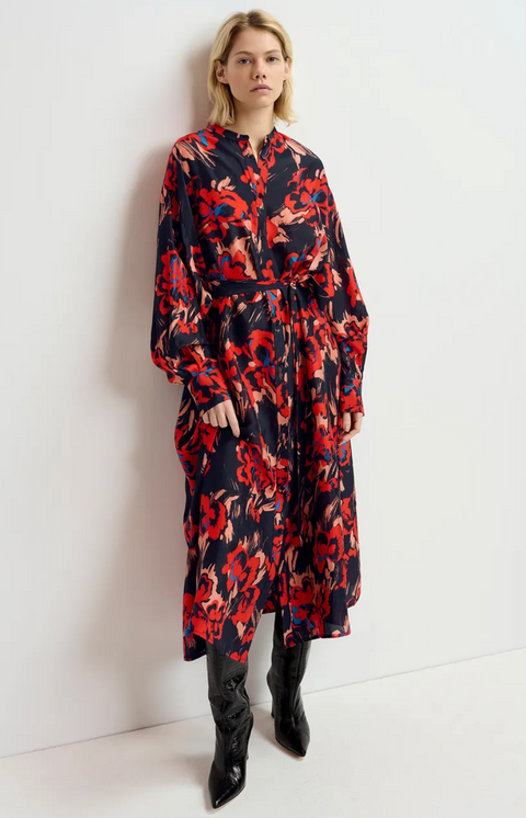 Essentiel Silk Print Dress