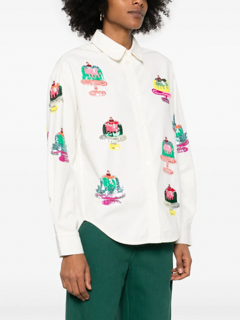 Essentiel Hemethyst Sequin Cake Shirt
