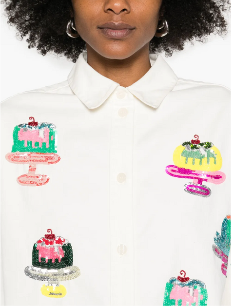Essentiel Hemethyst Sequin Cake Shirt