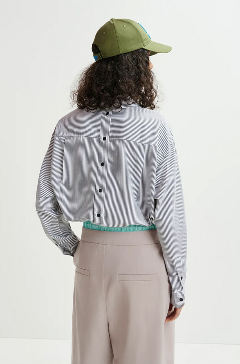 Essentiel Hip Fabric Mix Pants