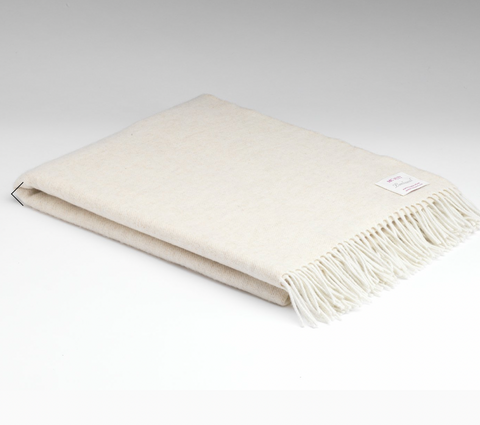 McNutt Of Donegal Merino Lambswool Herringbone Throw