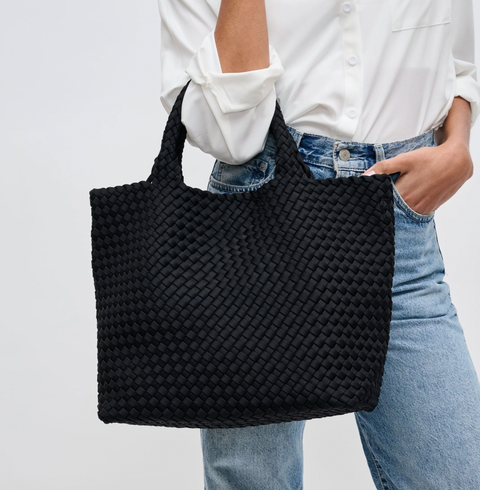 Sol and Selene Woven Neoprene Cross Body Bag - Skys The Limit Medium