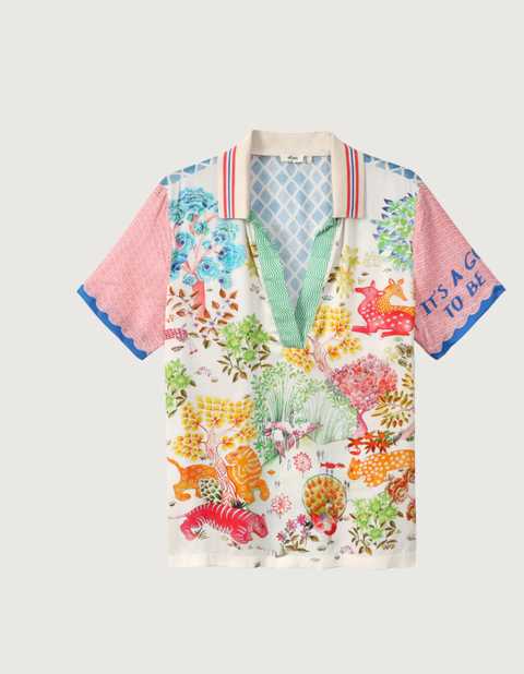 ME369 Korin Printed Polo Shirt