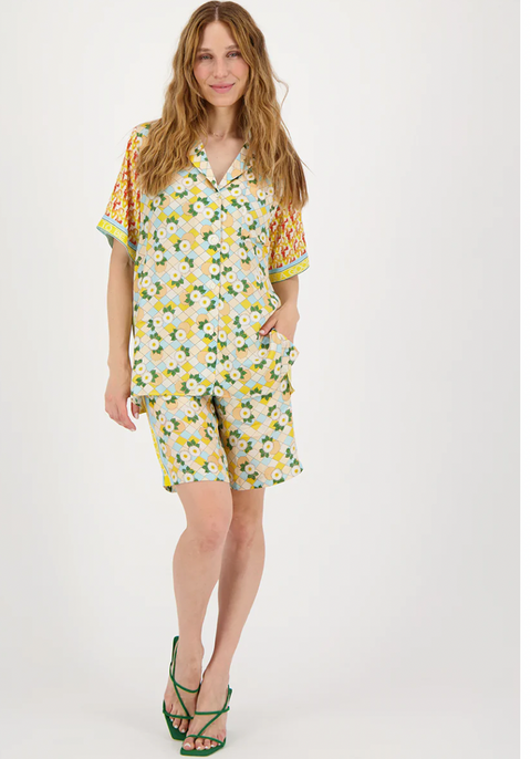 ME369 Lilian Knit Collar Shirt