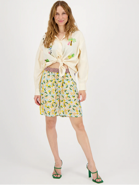 ME369 Madison Oversized Embroidered Shirt