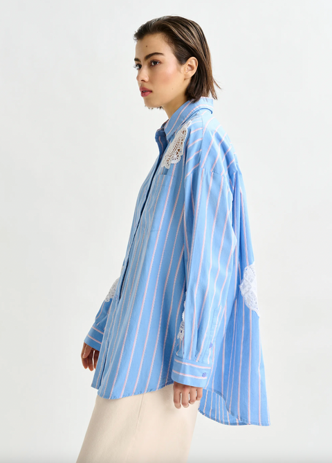 Essentiel Lace Patchwork Shirt