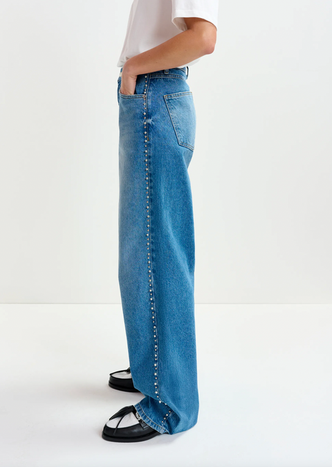 Essentiel Pearl Studded Jeans