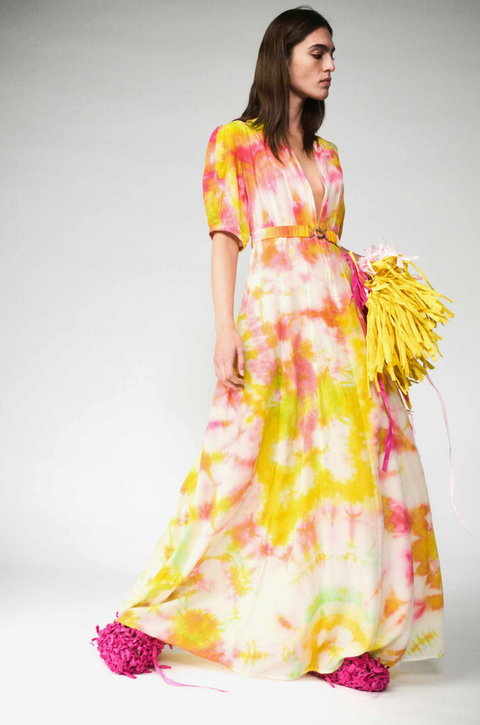 Luuda Silk Zipper Gown