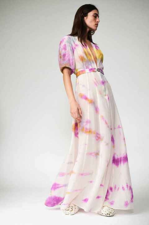 Luuda Silk Zipper Gown