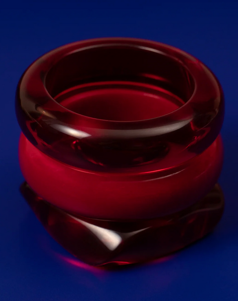 LUV AJ Formentera Bangle Set - Red