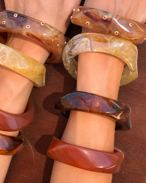 LUV AJ Formentera Bangle Set - Tortoise