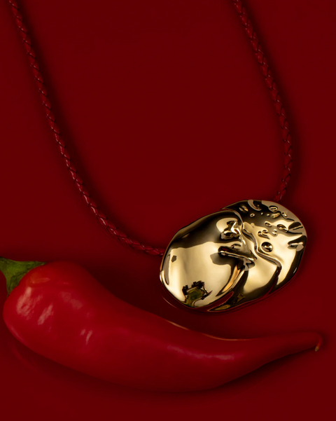 LUV AJ Granada Disc Necklace