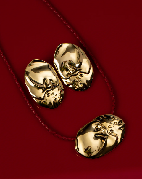 LUV AJ Granada Disc Necklace