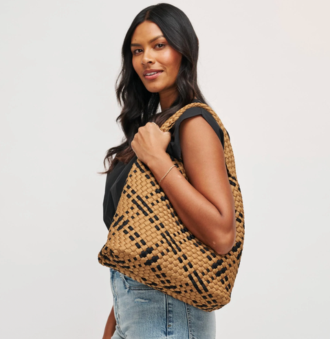 Sol and Selene Woven Neoprene Handbag - Celestial