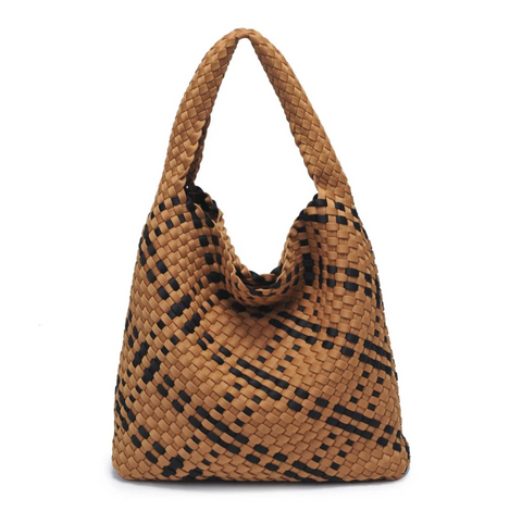 Sol and Selene Woven Neoprene Handbag - Celestial