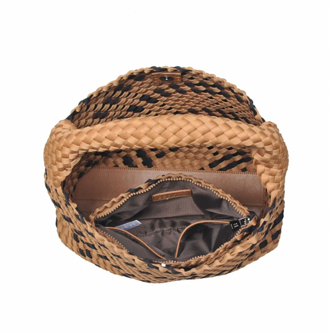 Sol and Selene Woven Neoprene Handbag - Celestial