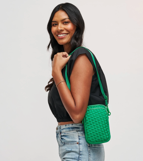 Sol and Selene Woven Neoprene Crossbody Bag - Divide and Conquer