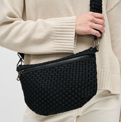 Sol and Selene Woven Neoprene Crossbody Bag - Ethereal