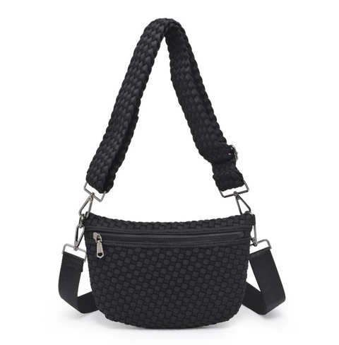 Sol and Selene Woven Neoprene Crossbody Bag - Ethereal