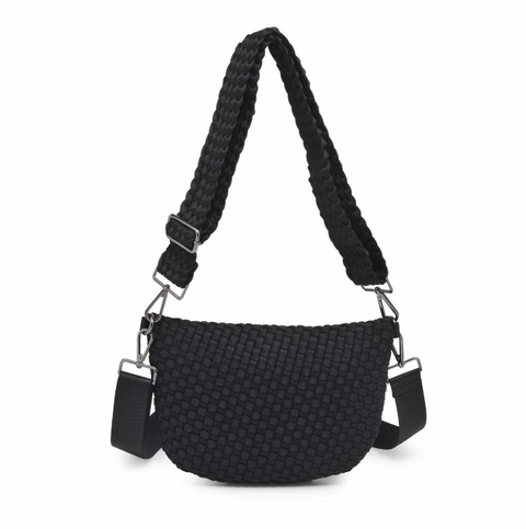 Sol and Selene Woven Neoprene Crossbody Bag - Ethereal