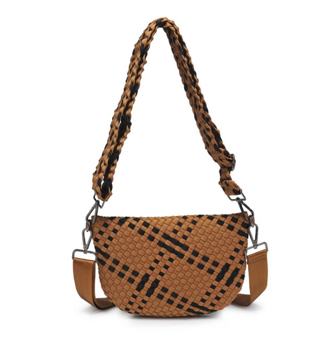 Sol and Selene Woven Neoprene Crossbody Bag - Ethereal