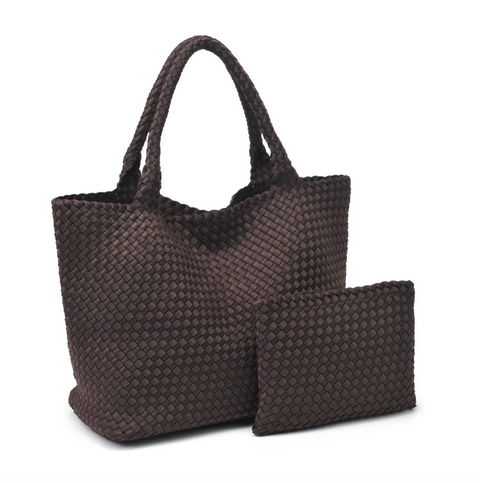 Sol and Selene Woven Neoprene Cross Body Bag - Skys The Limit Large