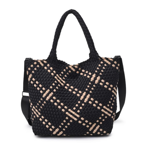 Sol and Selene Woven Neoprene Cross Body Bag - Skys The Limit Medium