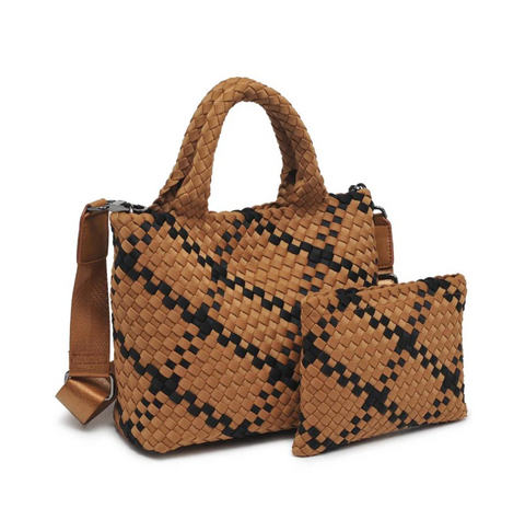 Sol and Selene Woven Neoprene Cross Body Bag - Skys The Limit Small