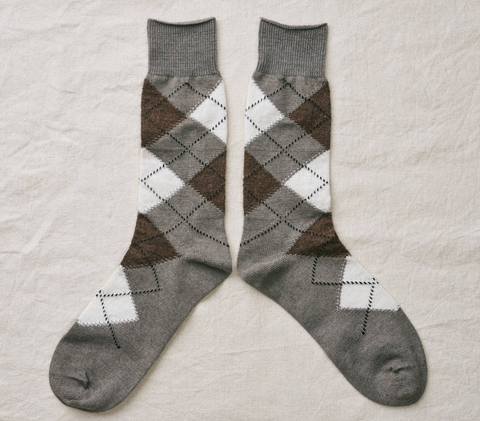 Yahae Organic Cotton Alpaca Yak Argyle Socks