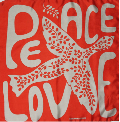 Les Belles Vagabondes Mini Peace and Love Square