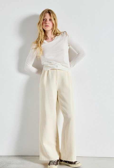 American Vintage Gami Long Sleeve T-Shirt - White