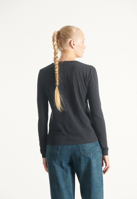 American Vintage Gami Long Sleeve T-Shirt - Black