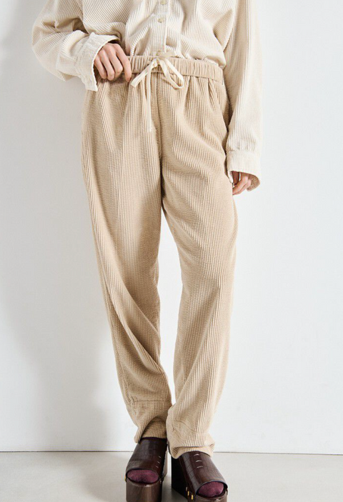 American Vintage Padow Corduroy Trousers - Mastic