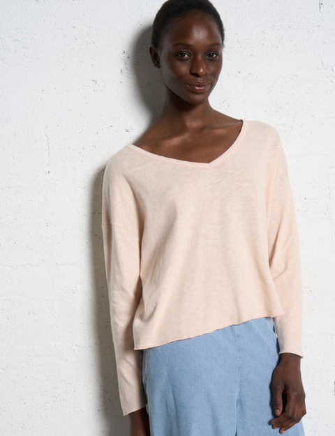 American Vintage Sonoma Long Sleeve T-Shirt - Vintage Biscuit