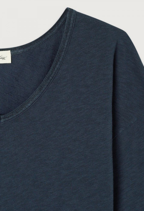 American Vintage Sonoma Long Sleeve T-Shirt - Vintage Navy