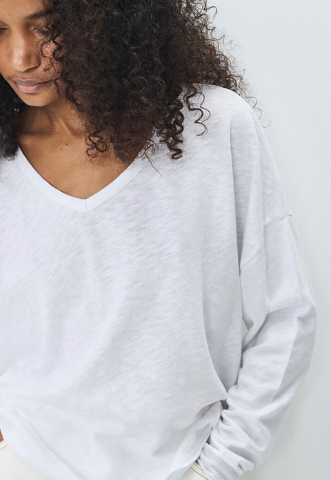 American Vintage Sonoma Long Sleeve T-Shirt - White