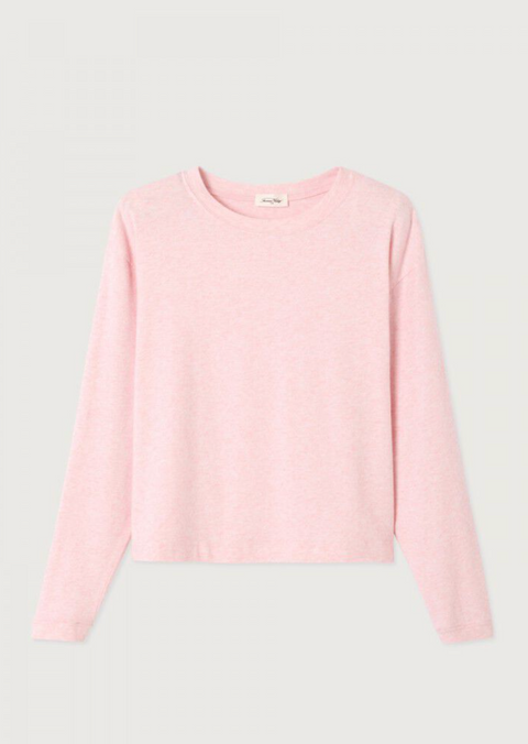 American Vintage Ypawood Long Sleeve T-Shirt - Glazing Melange