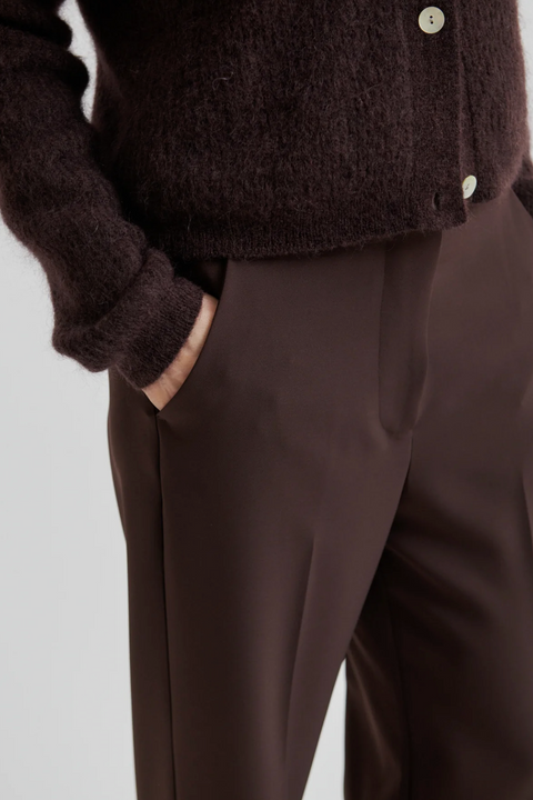 Second Female Fique Classic Trouser - Chocolate Plum