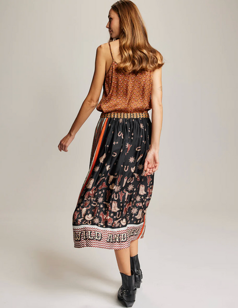 ME369 Vanessa Midi Skirt - Rodeo
