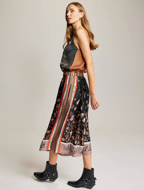 ME369 Vanessa Midi Skirt - Rodeo