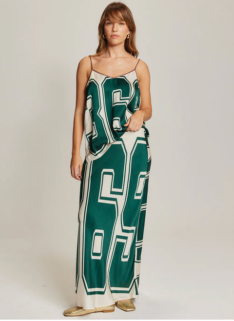 ME369 Blakely Slip Skirt - Sporty Jade