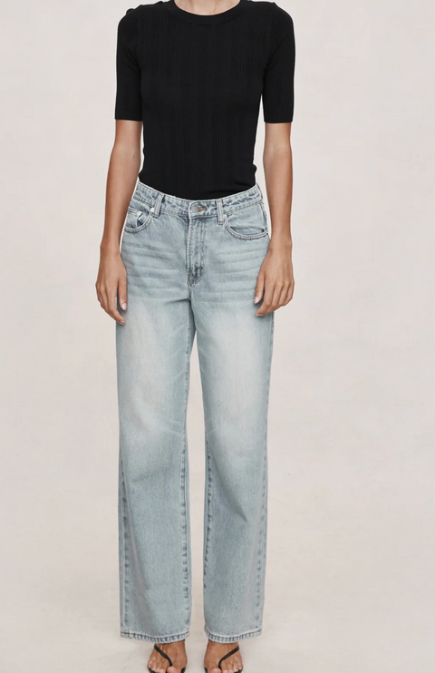 Marle Wide Leg Jean - Faded Blue