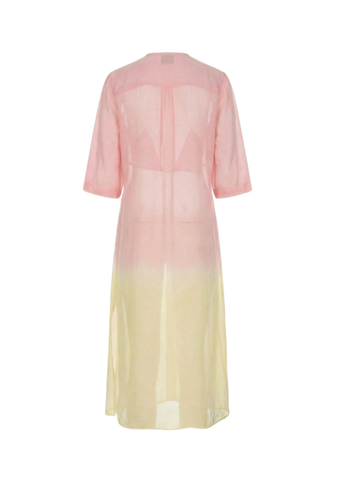 Luuda Silk Shirt Dress - Seashell
