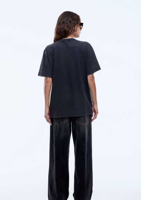 Ena Pelly Mixed Animal Tee - Vintage Black