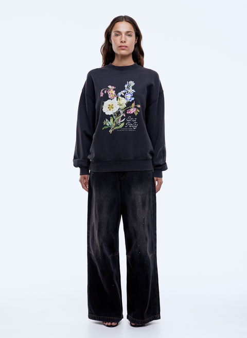 Ena Pelly Vintage Bouquet Sweatshirt - Vintage Black