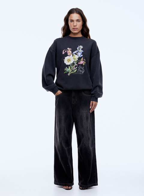 Ena Pelly Vintage Bouquet Sweatshirt - Vintage Black