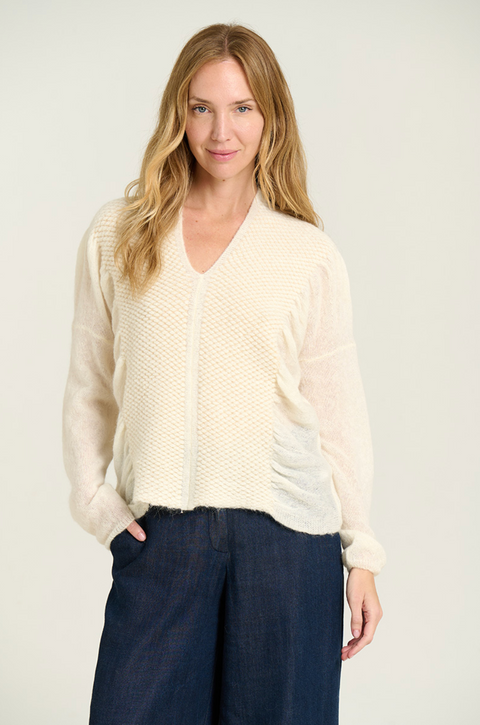 Sita Murt Cape Sweater - Ivory