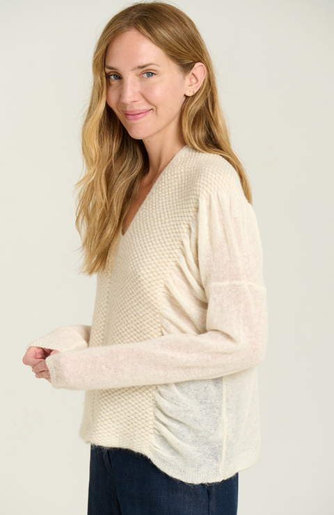 Sita Murt Cape Sweater - Ivory